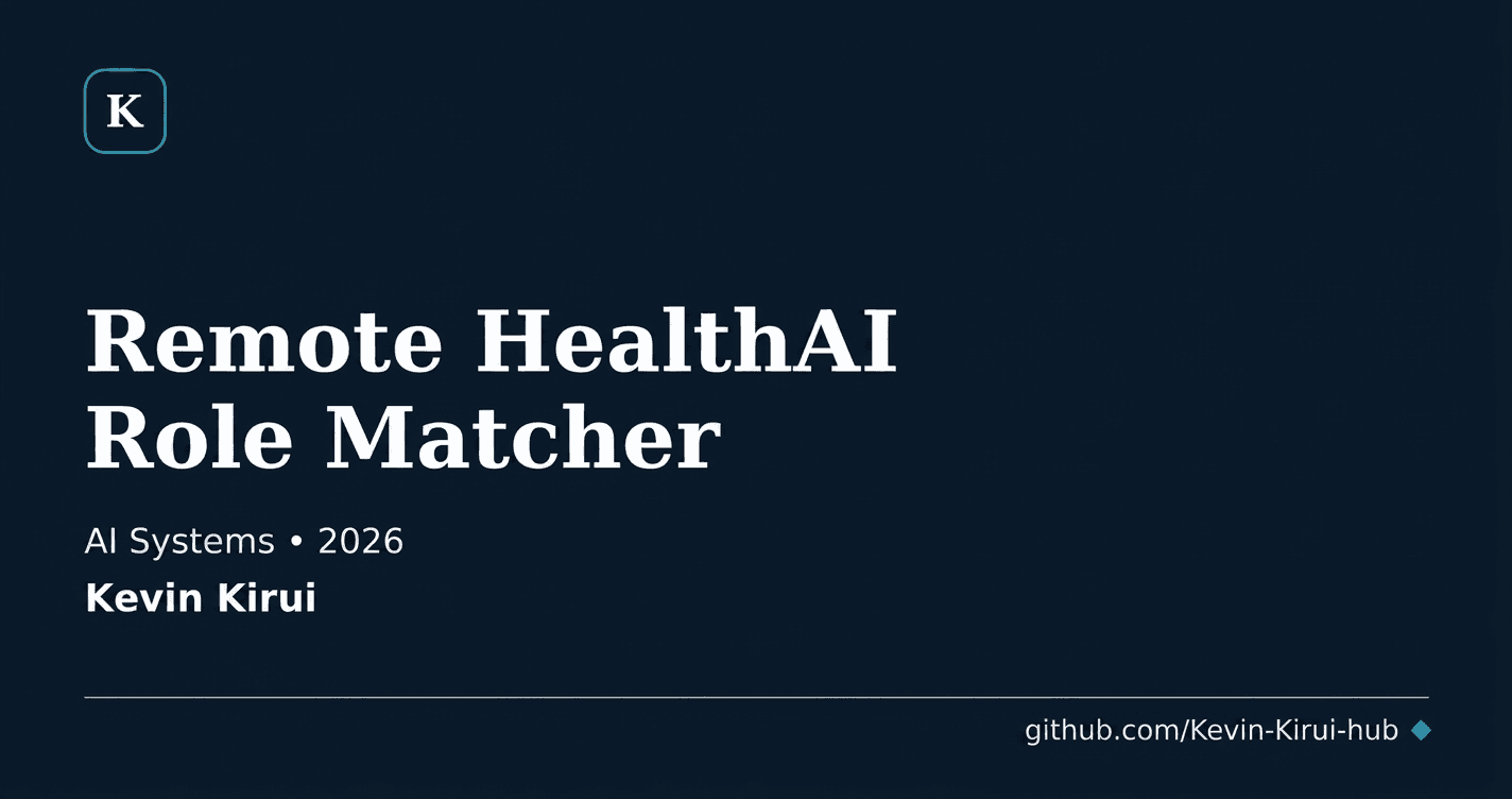 Remote HealthAI Role Matcher